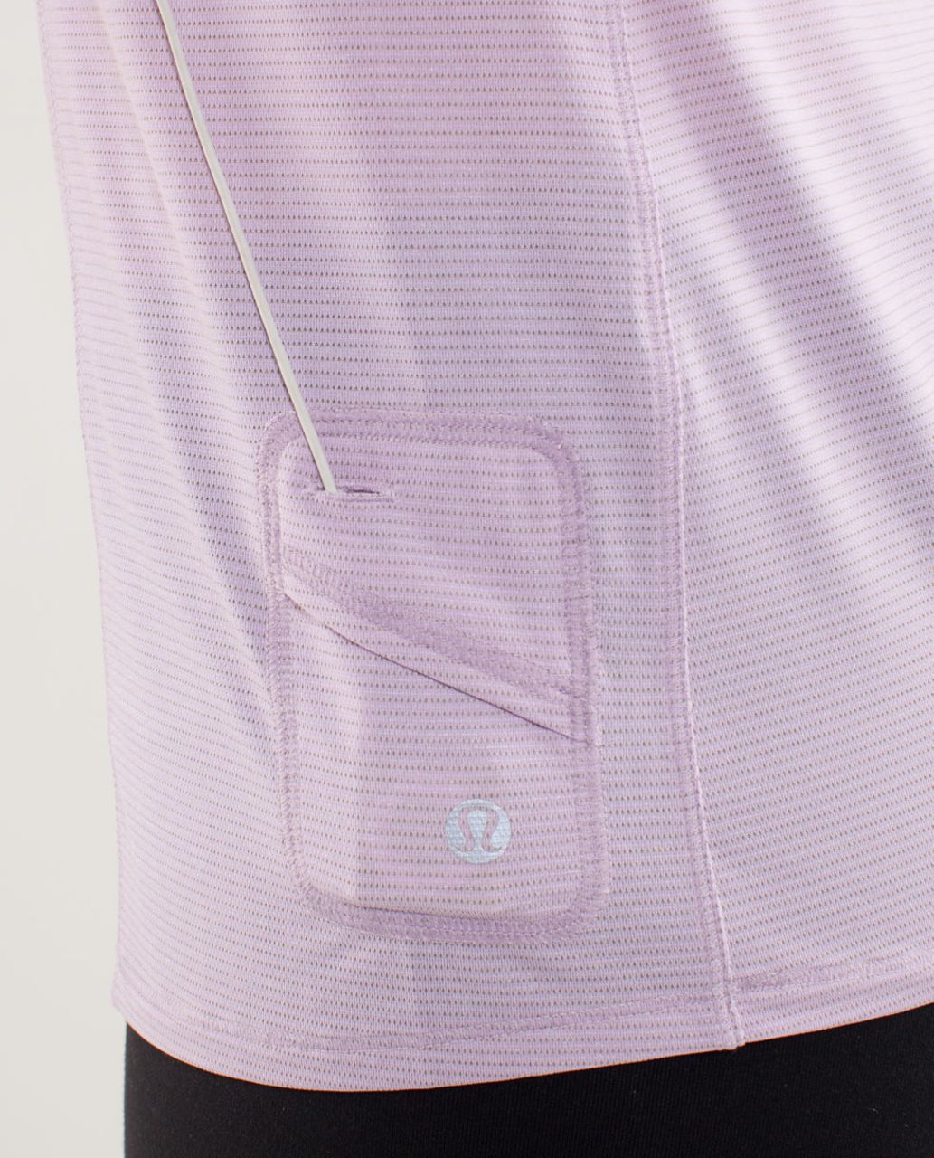 Lululemon Run:  Wild Short Sleeve Tech - Heathered Rose Quartz