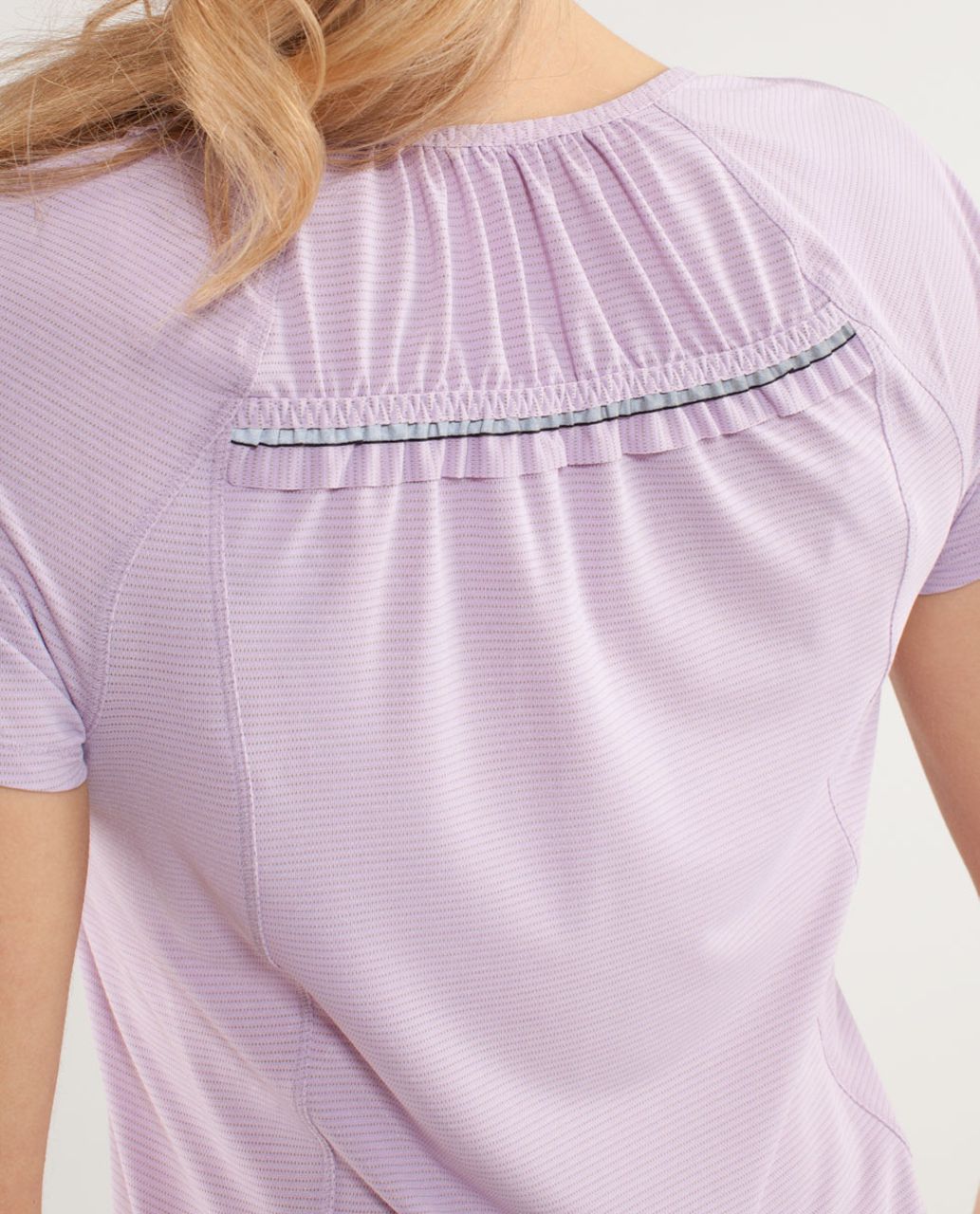 Lululemon Run:  Wild Short Sleeve Tech - Heathered Rose Quartz