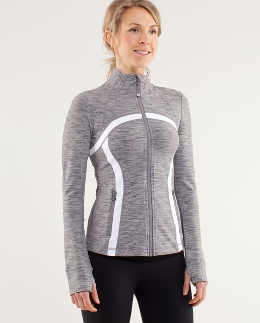 Lululemon Define Jacket *Brushed - White / White Black Glacier Lace ...