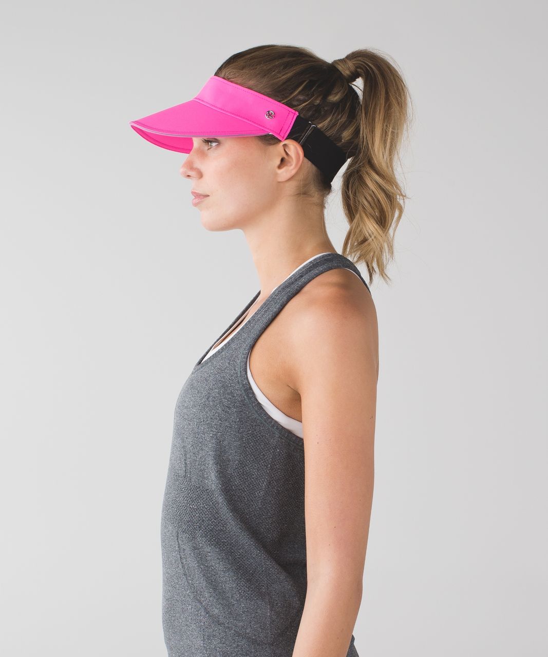 Lululemon Fast Paced Run Visor - Raspberry Glo Light / Black