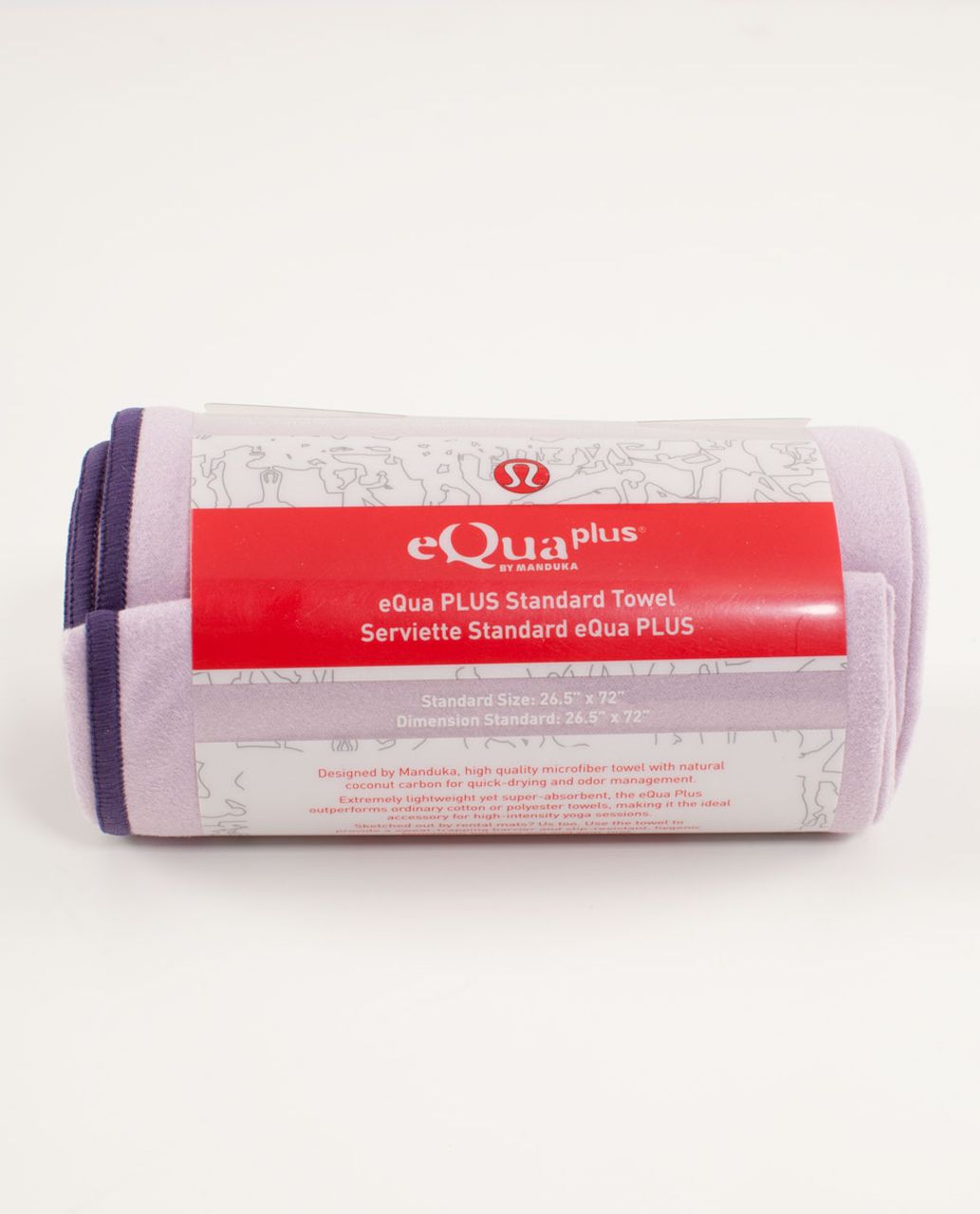 Lululemon Manduka Equa Towel Plus - Rose Quartz /  Concord Grape