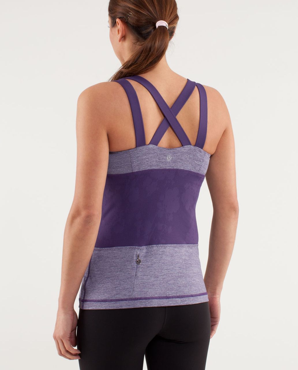 Lululemon Chaturanga Tank - Heathered Concord Grape /  Concord Grape