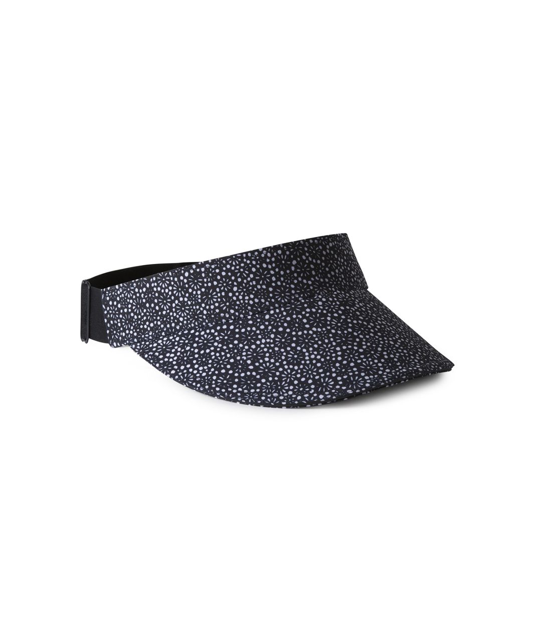 Lululemon Fast Paced Run Visor - Freckle Flower Black White / Black