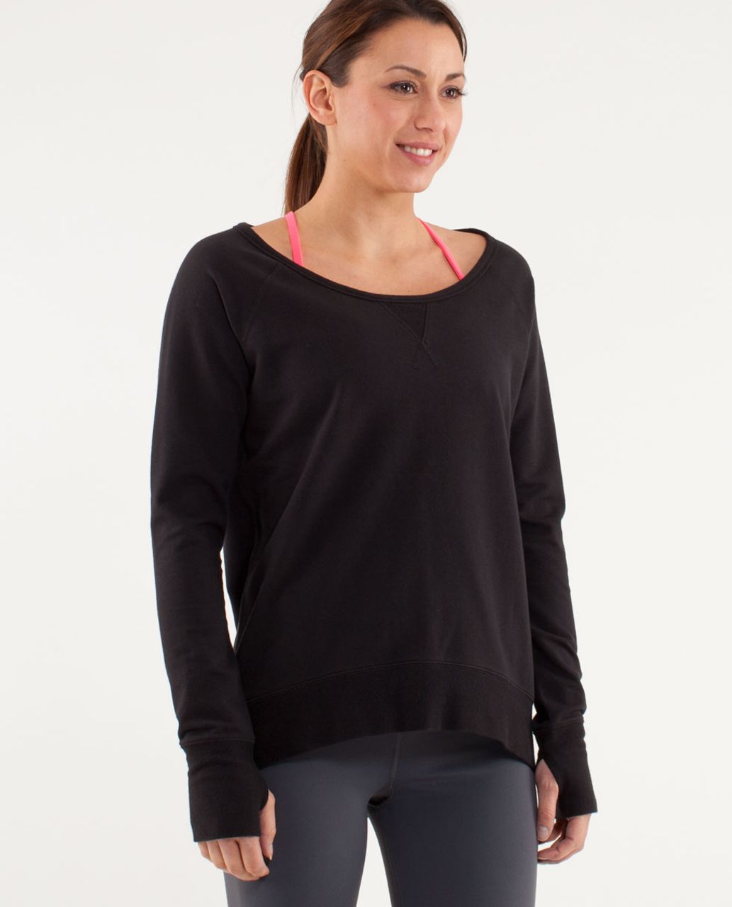 Lululemon Meditate Pullover - Black - lulu fanatics