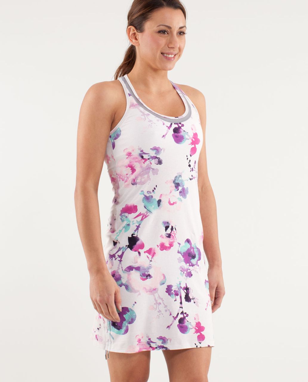 Lululemon It's A Cinch Dress - Blurred Blossoms Multi Colour / Fossil