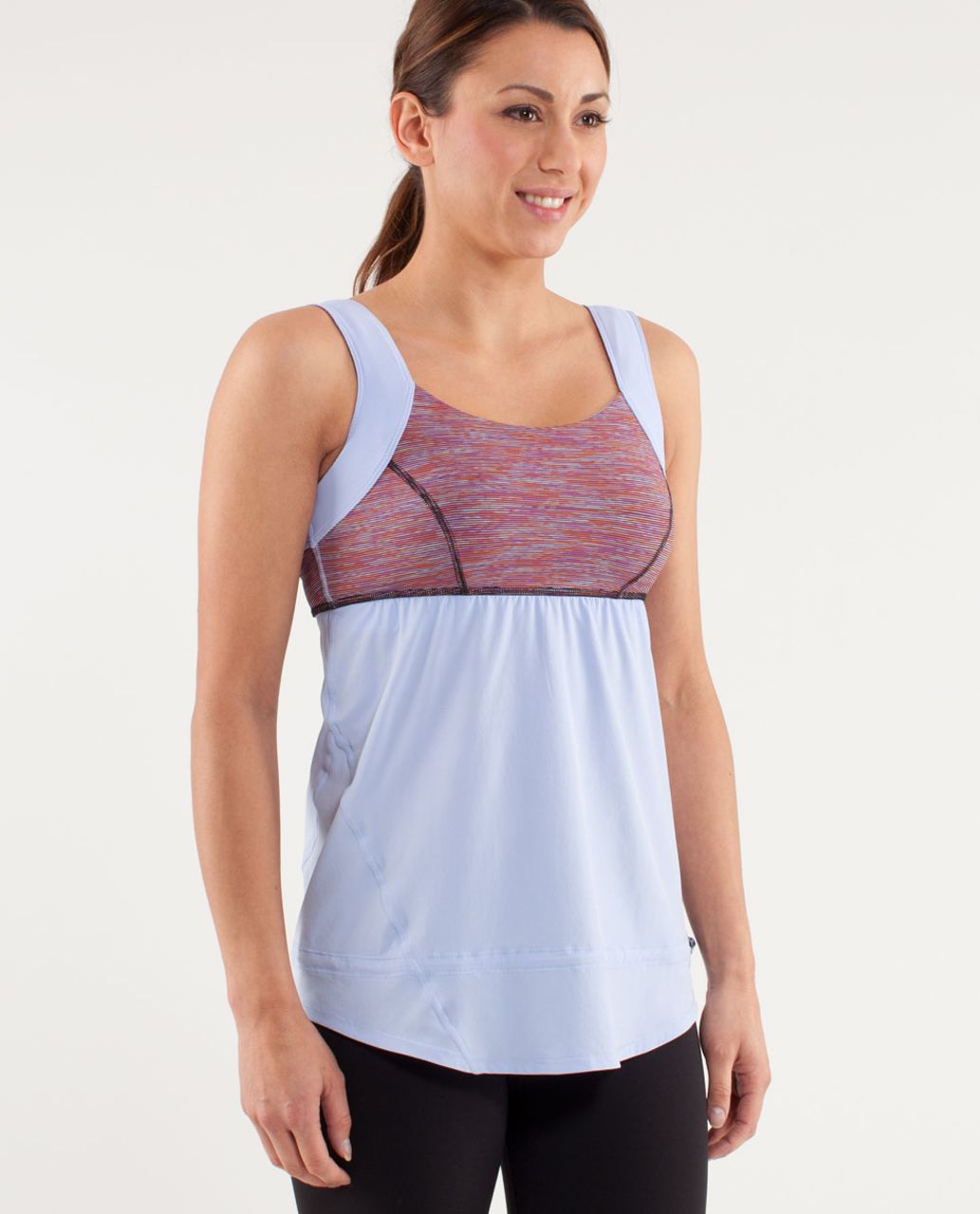 Lululemon Run:  Chase Me Tank - Lavender Dusk /  Wee Are From Space Black March Multi