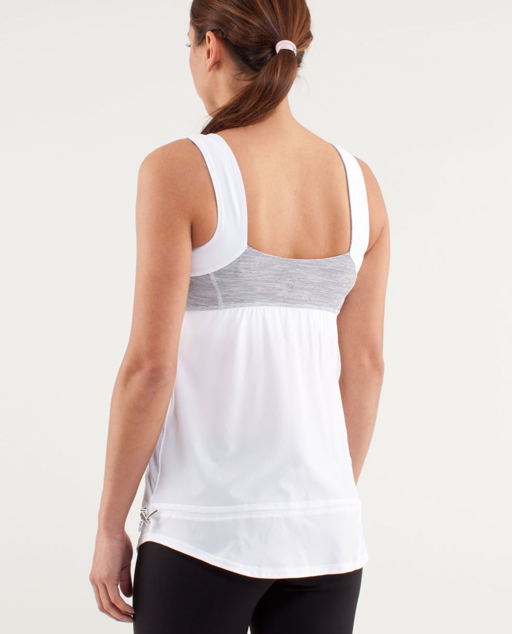 Lululemon Run:  Chase Me Tank - White /  Wee Are From Space White Combo