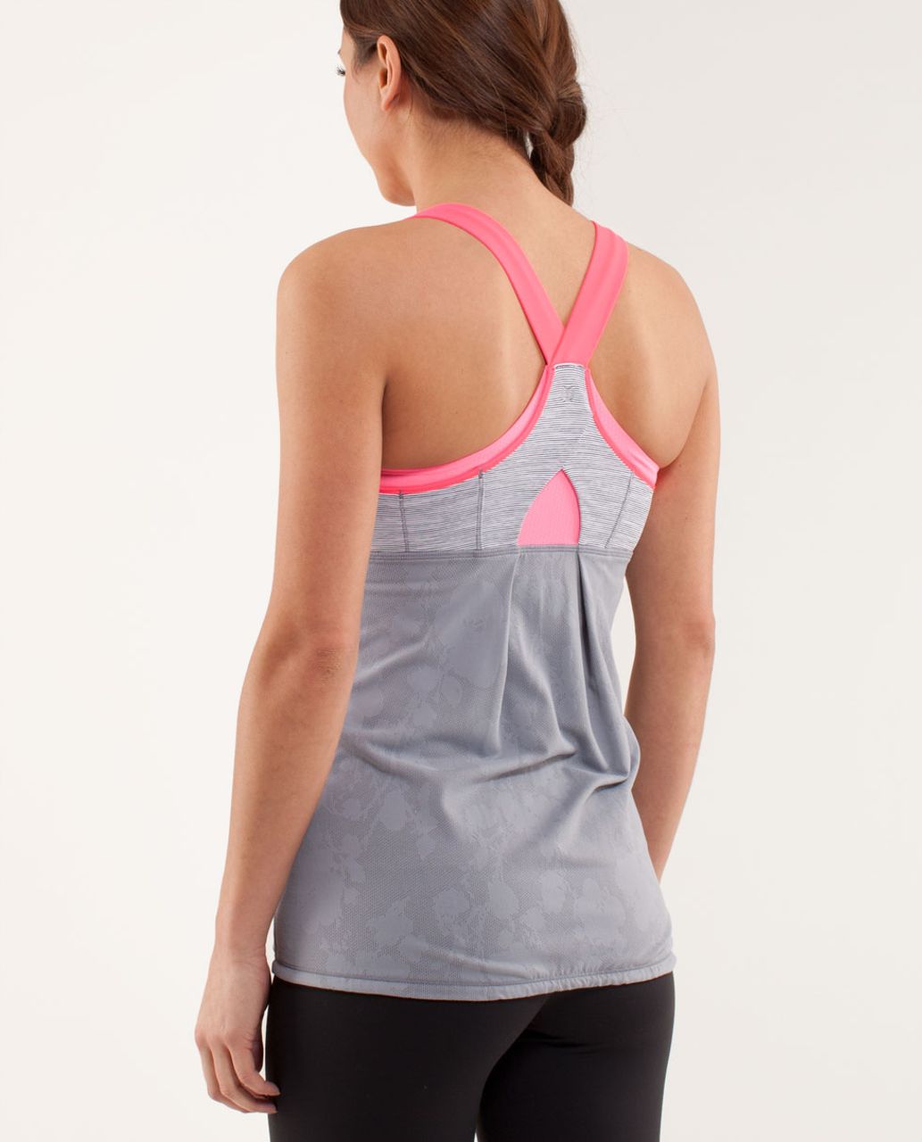 Lululemon Run: Stuff Your Bra Tank - Fossil / Wee Are From Space