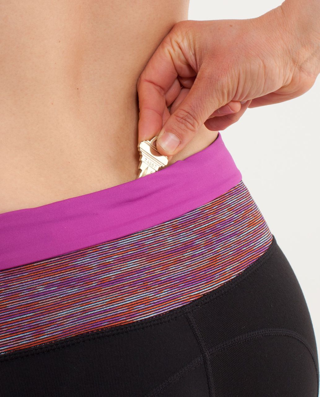 Lululemon Power House Crop - Black /  Wee Are From Space Black March Multi /  Ultra Violet