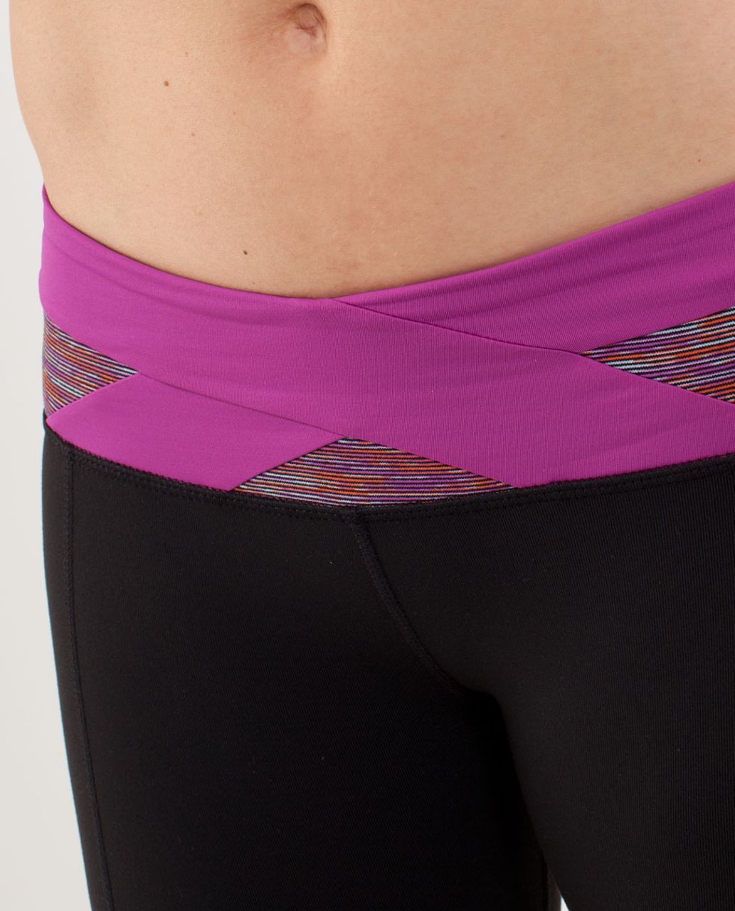 Lululemon Power House Crop - Black /  Wee Are From Space Black March Multi /  Ultra Violet