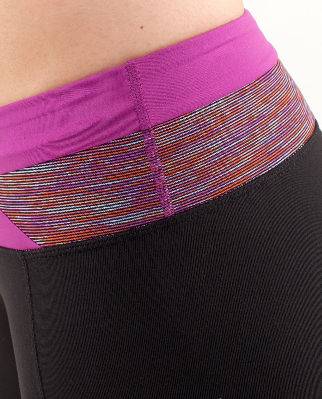 Lululemon Power House Crop - Black /  Wee Are From Space Black March Multi /  Ultra Violet