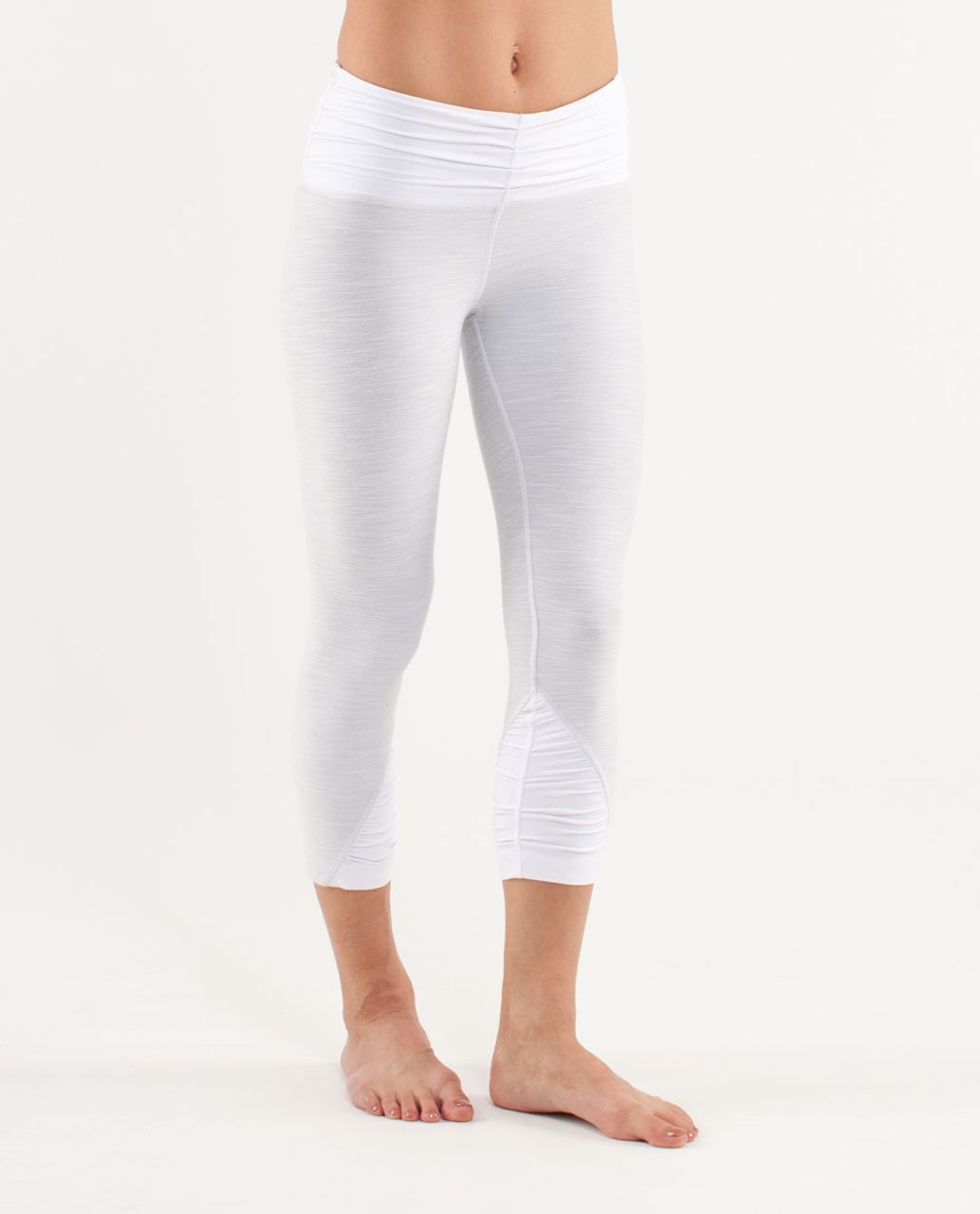 Lululemon Embrace Crop *Denim - White