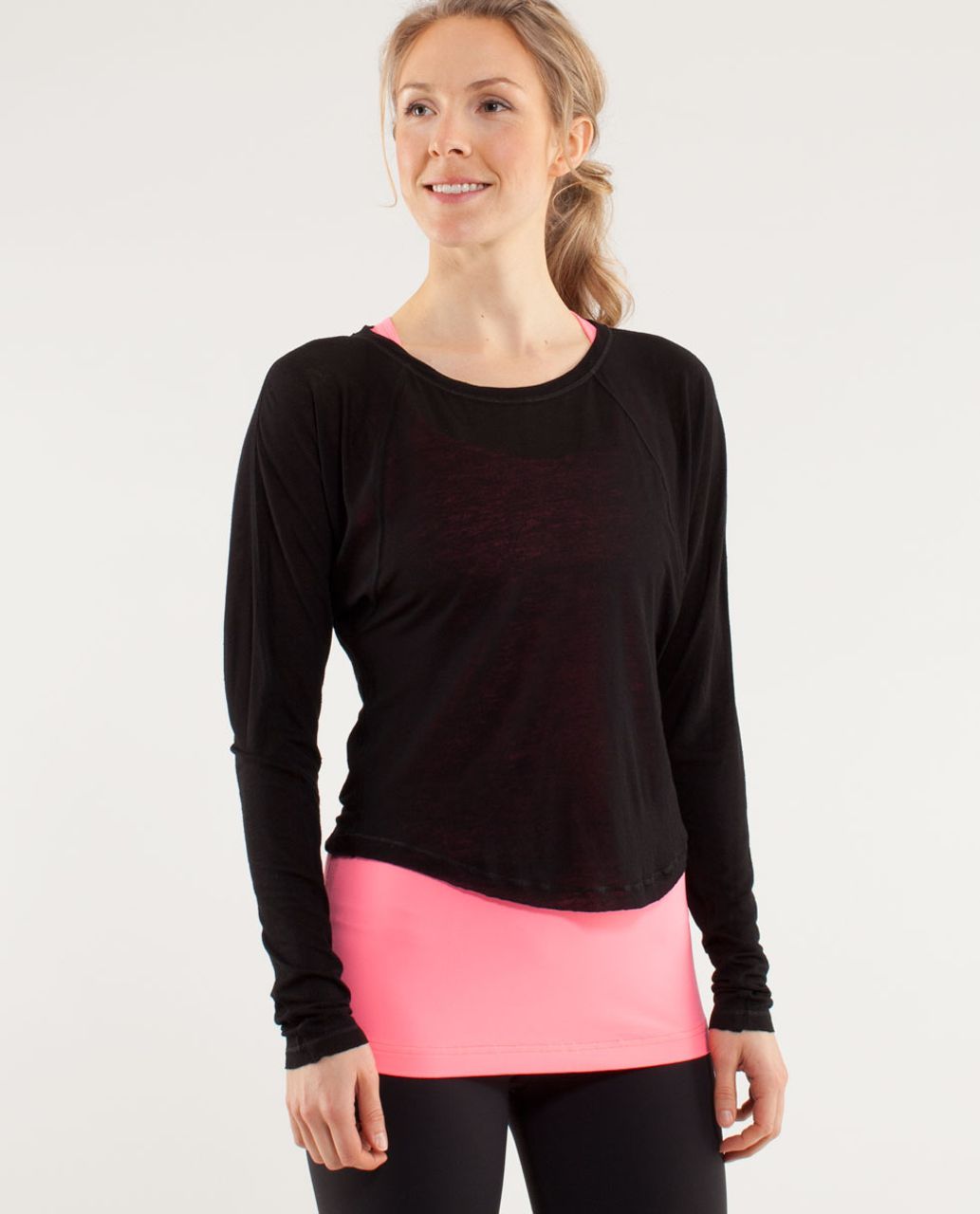 Lululemon Presence Long Sleeve Tee - Black