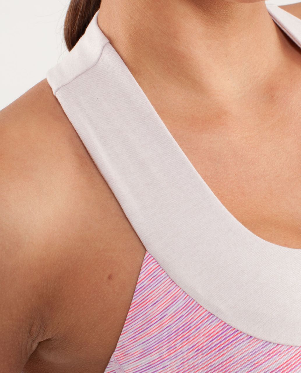 Lululemon Scoop Neck Tank - Wee Are From Space White April Multi /  Heathered Dune