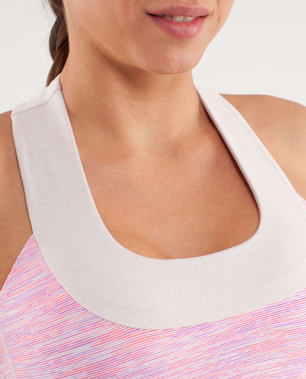 Lululemon Scoop Neck Tank - Wee Are From Space White April Multi /  Heathered Dune