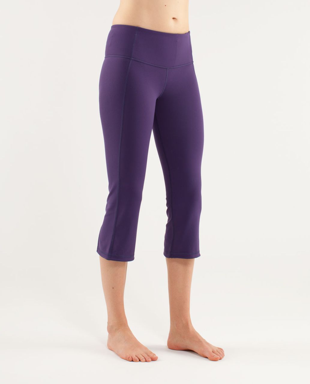 Lululemon Gather & Crow Crop *Reversible - Black /  Heathered Concord Grape