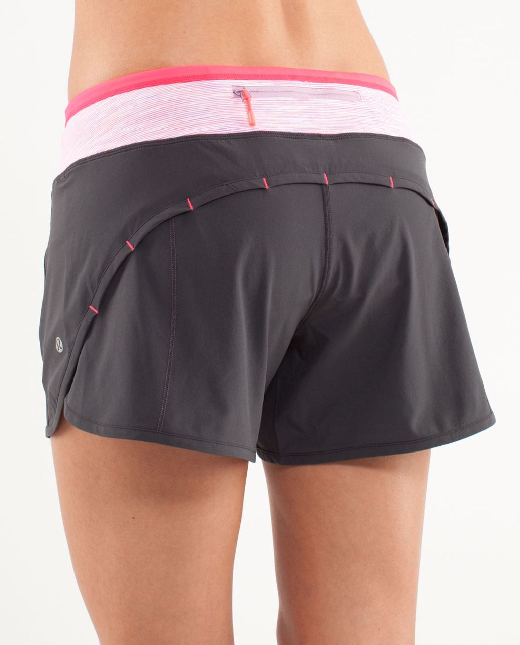 Lululemon Turbo Run Short - Deep Coal /  Wee Are From Space Deep Coal April Multi /  Flash