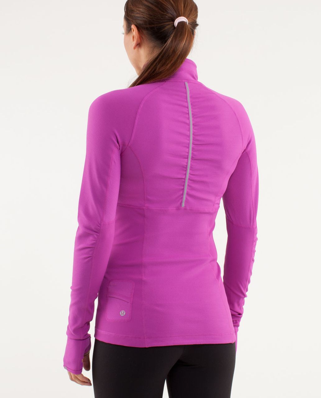 Lululemon Run:  Switch Back 1/2 Zip - Ultra Violet /  Heathered Ultra Violet