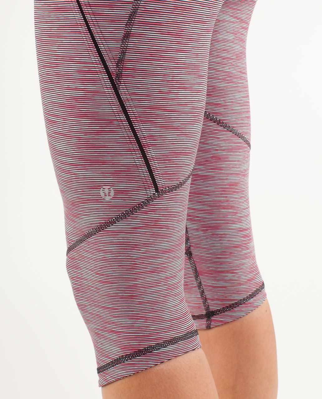 Lululemon Run:  Excel Crop - Wee Are From Space Deep Coal April Multi /  Deep Coal