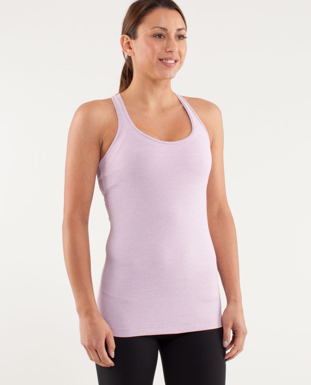 Lululemon Cool Racerback - Heathered Rose Quartz - lulu fanatics