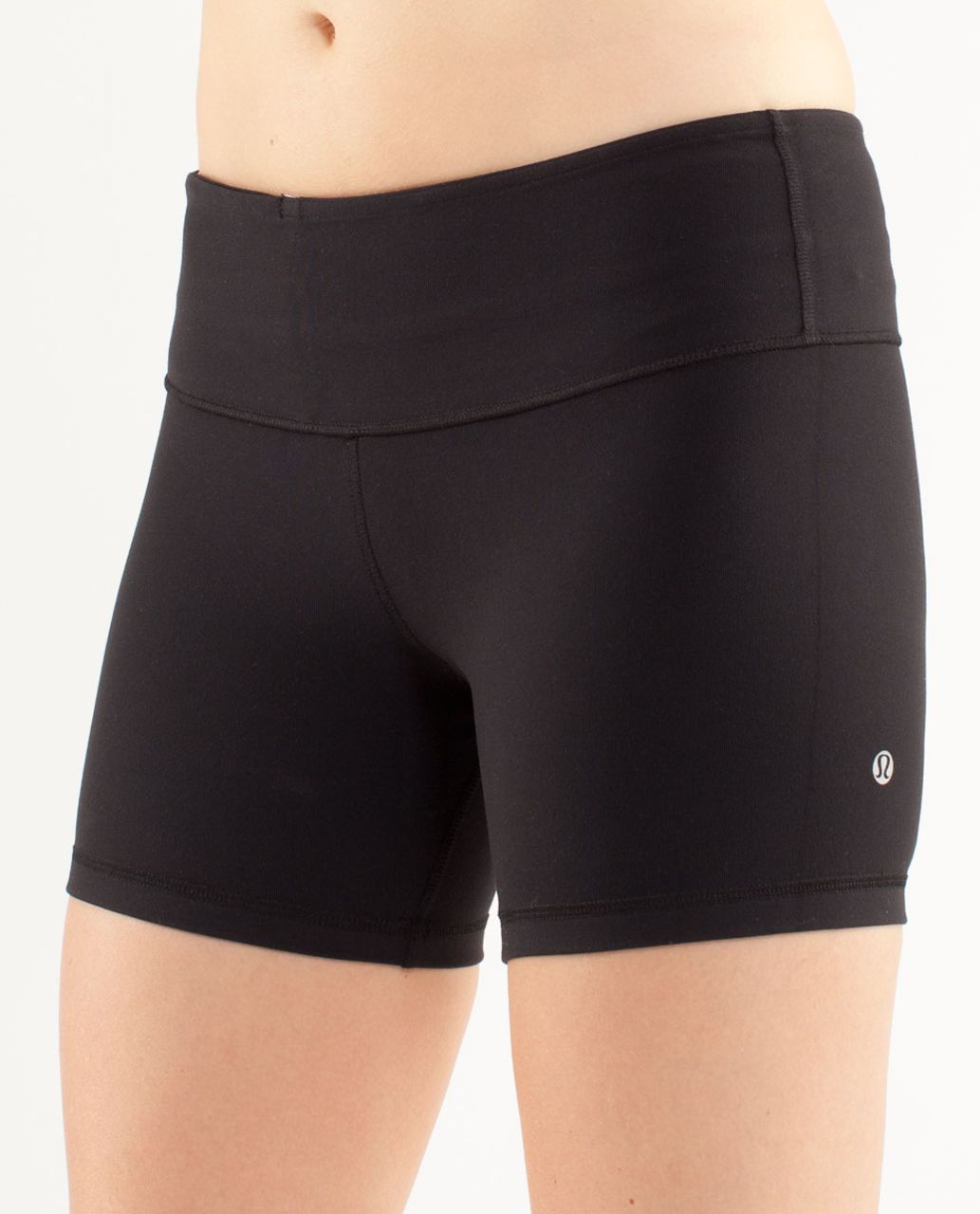 Lululemon Reverse Groove Short (Regular) - Black /  Wee Are From Space White April Multi /  White