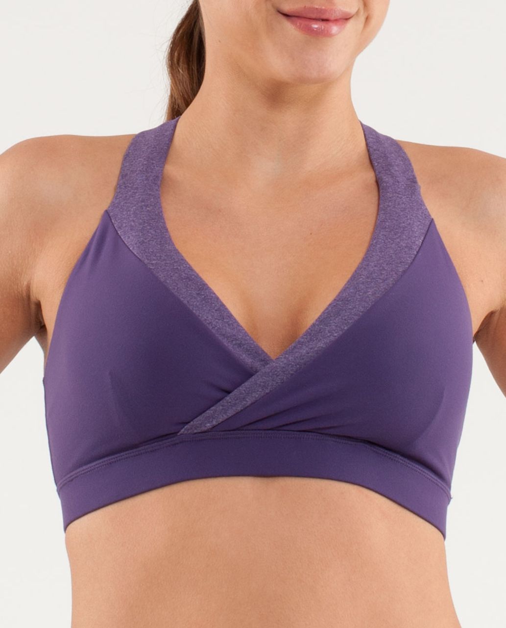 Lululemon Deep Breath Bra (First Release) - Concord Grape / Heathered  Concord Grape - lulu fanatics