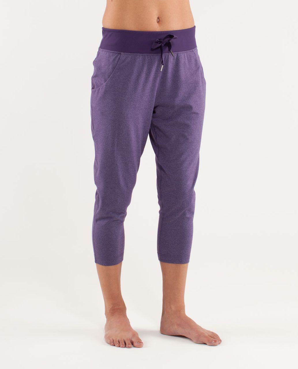 Lululemon Free Fall Crop - Heathered Concord Grape / Concord Grape - lulu  fanatics