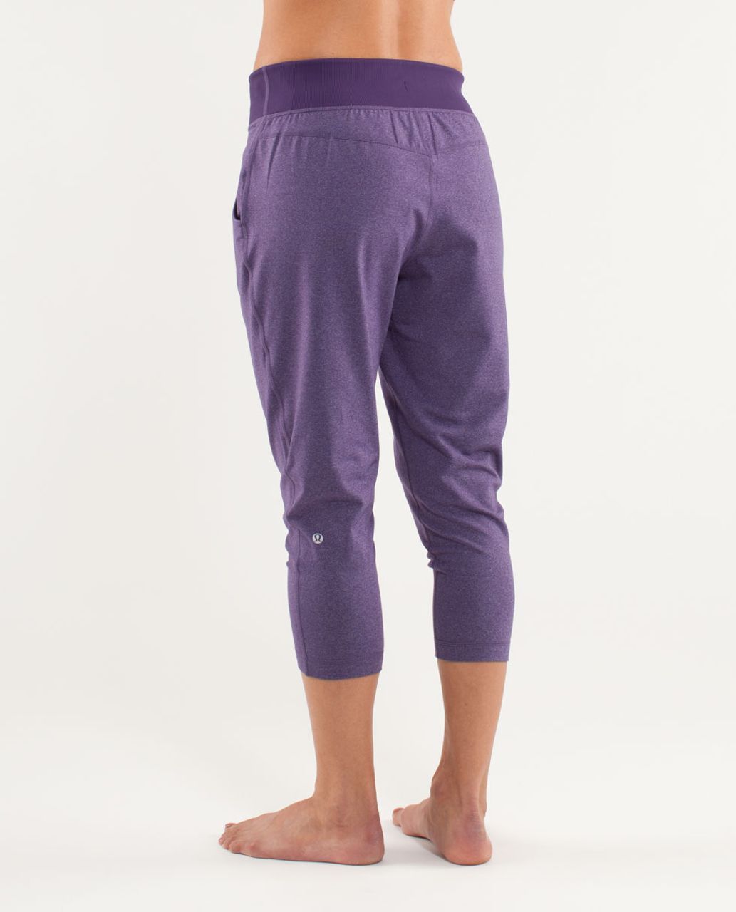 Lululemon Free Fall Crop - Heathered Concord Grape /  Concord Grape