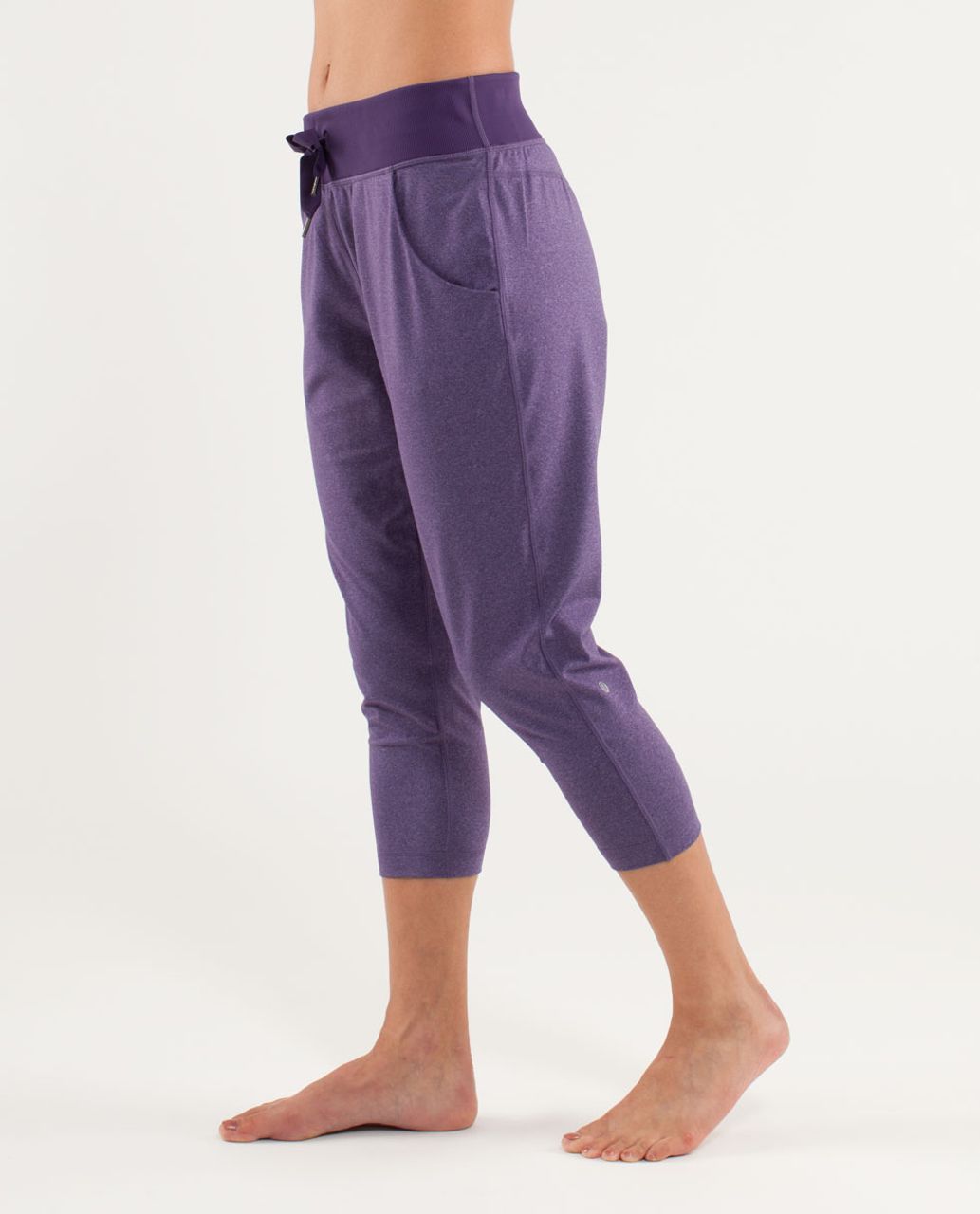 Lululemon Free Fall Crop - Heathered Concord Grape /  Concord Grape