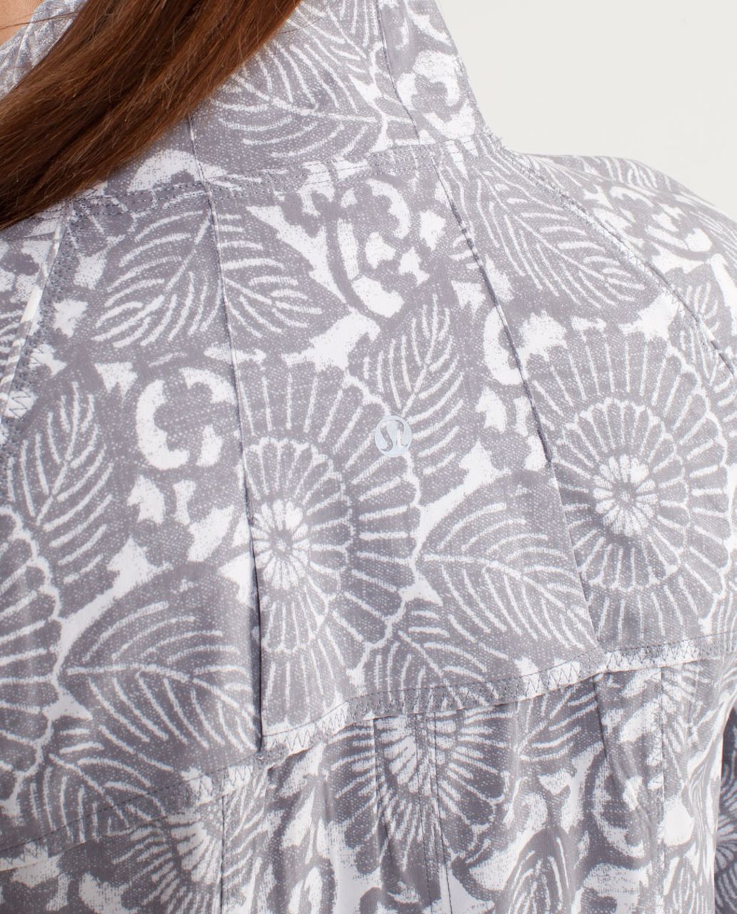 Lululemon Run:  Travel To Track Jacket *Print - Beachy Floral White Fossil