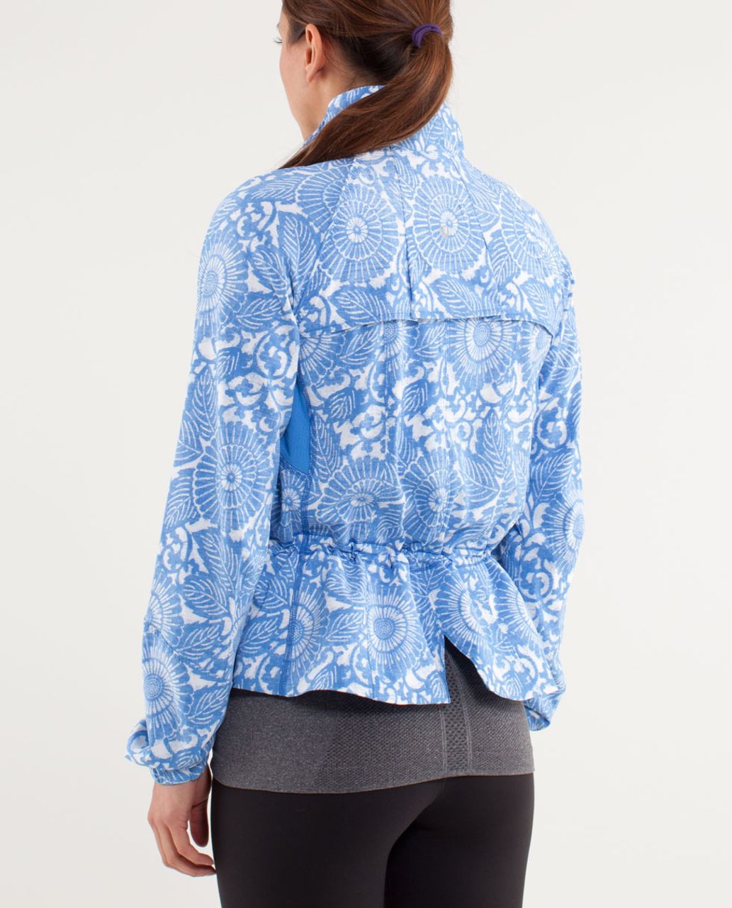 Lululemon Run:  Travel To Track Jacket *Print - Beachy Floral White Porcelaine