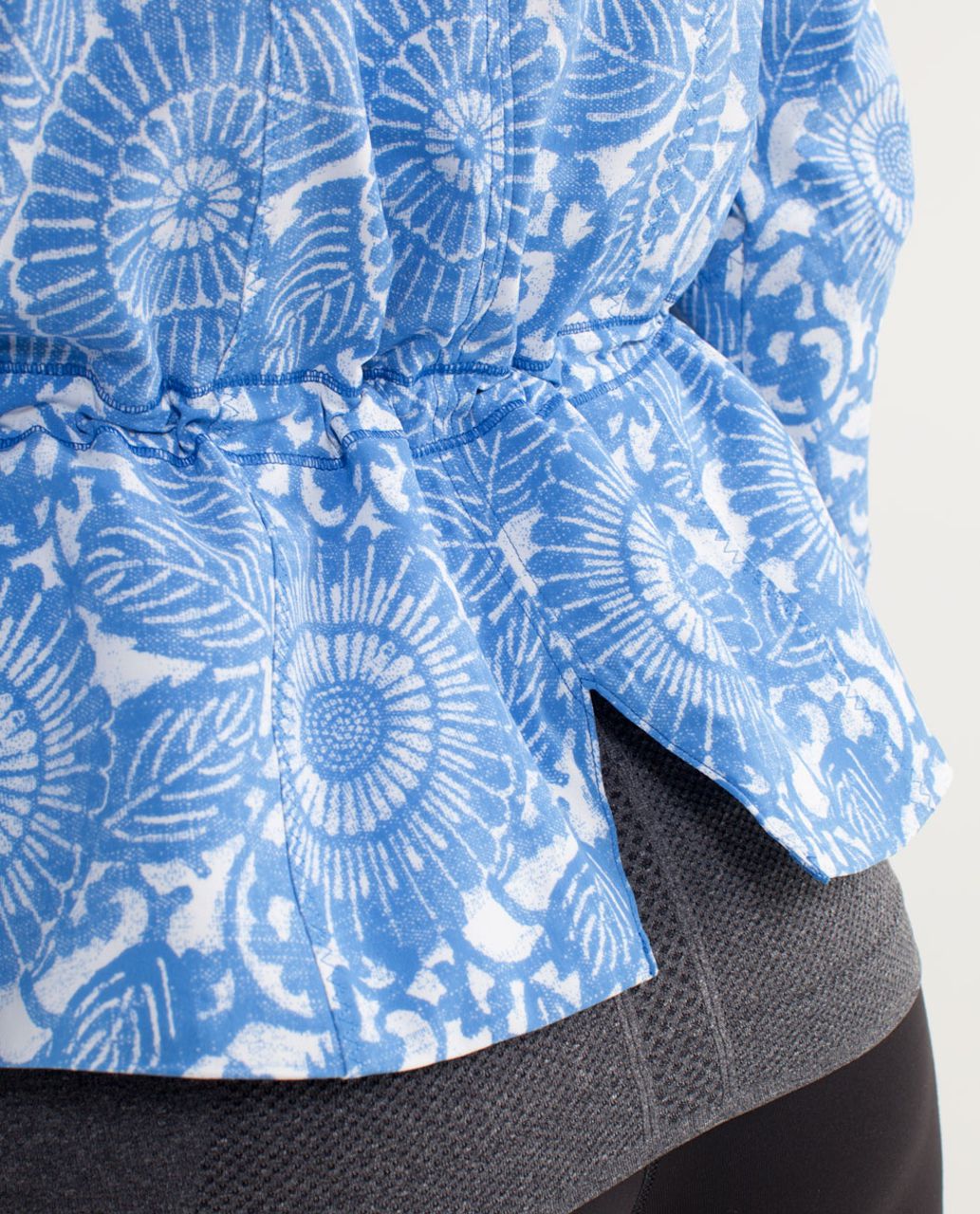 Lululemon Run:  Travel To Track Jacket *Print - Beachy Floral White Porcelaine