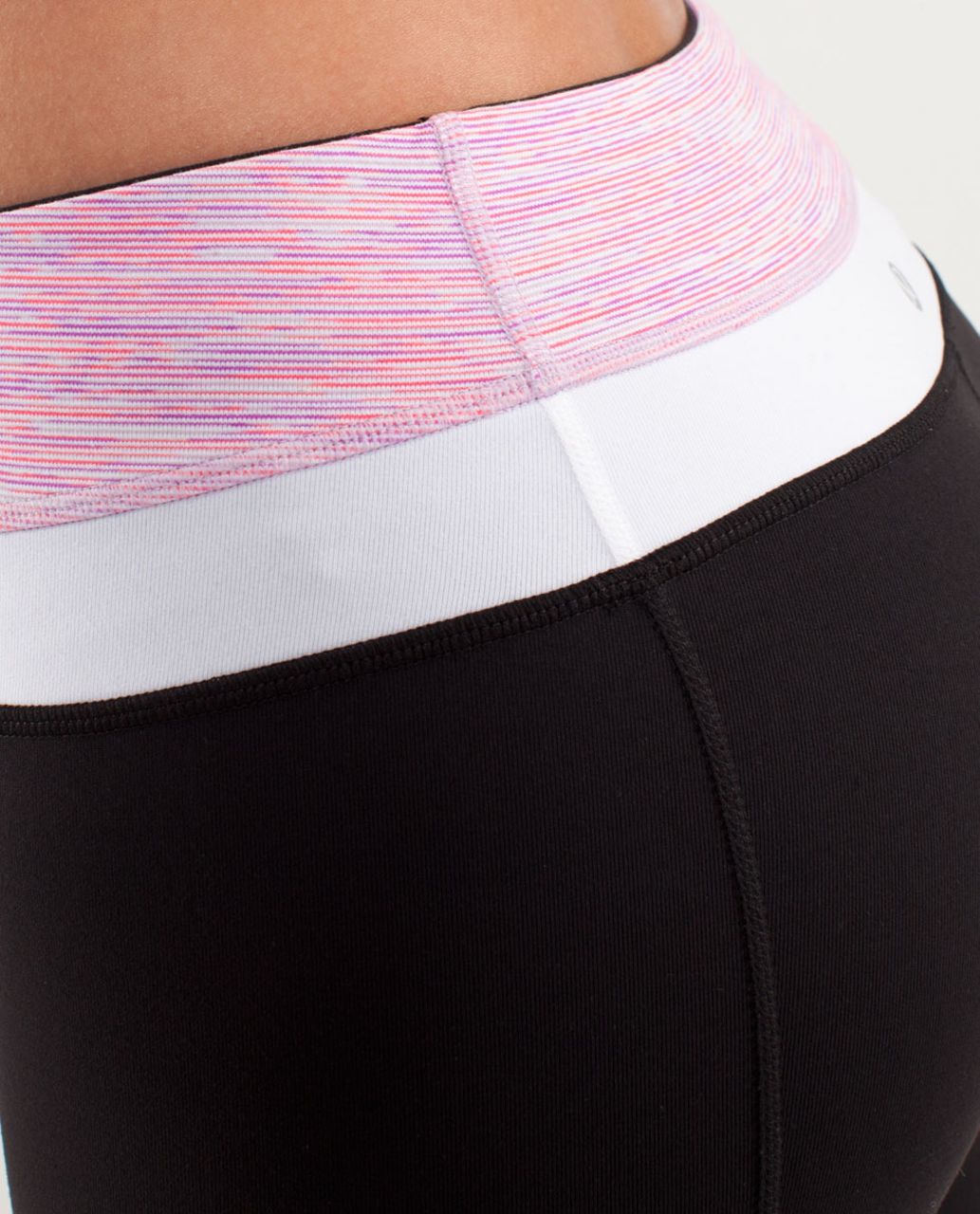 Lululemon Groove Crop - Black /  Wee Are From Space White April Multi /  White