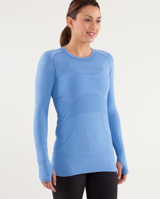 Lululemon Swiftly Tech Long Sleeve Crew - Ice Cave / Ice Cave - lulu ...