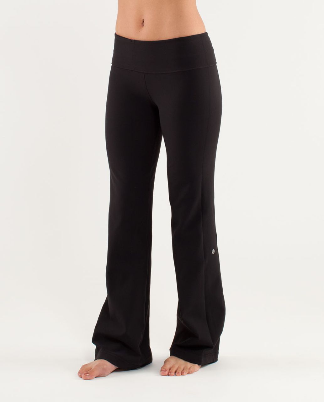 Lululemon Groove Pant (Regular) - Black /  Wee Stripe Dune Flash /  Heathered Dune