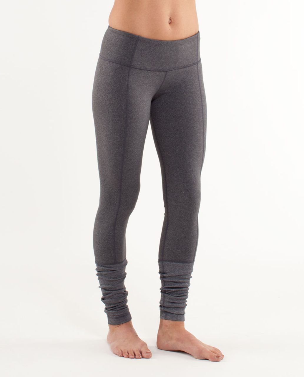 Lululemon Wunder Under Pant *Ribbed - Heathered Deep Coal