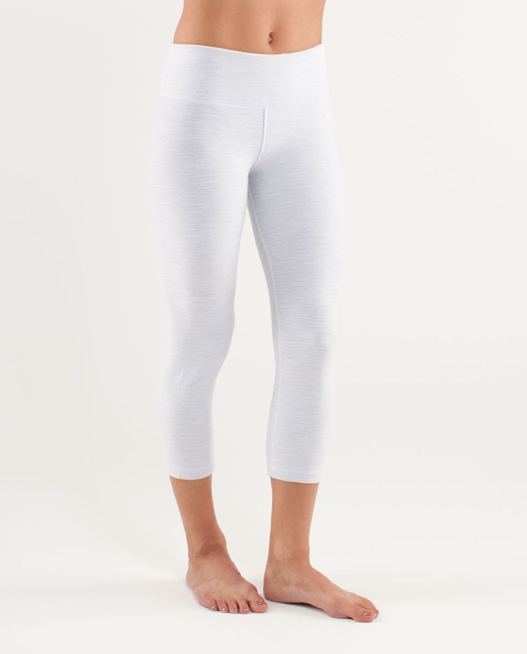 Lululemon Wunder Under Crop *Denim - White