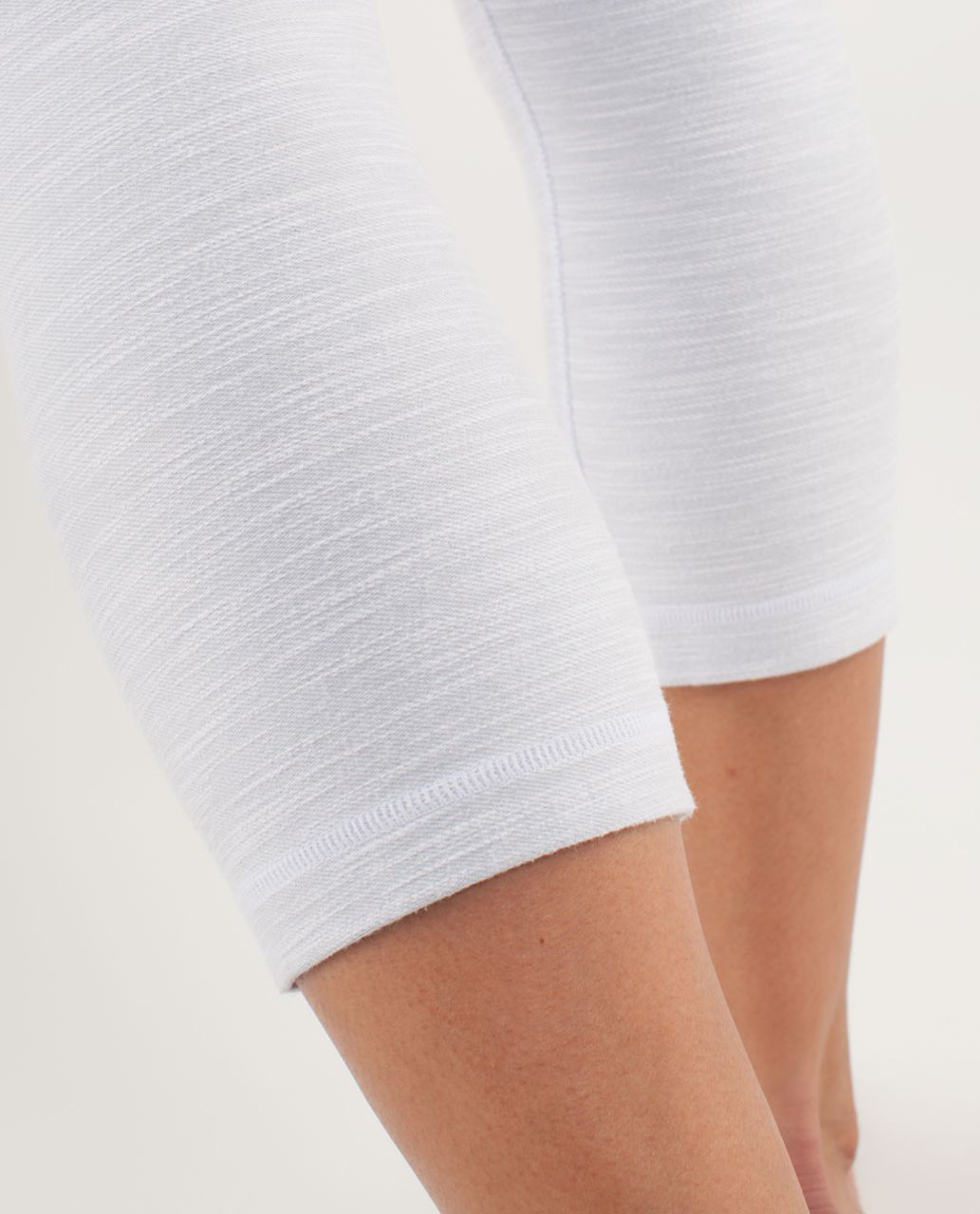 Lululemon Wunder Under Crop *Denim - White - lulu fanatics