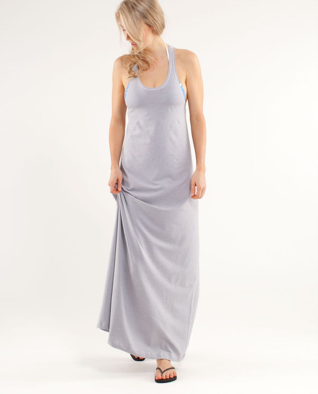 Lululemon Heatwave Maxi Dress - Wee Stripe White Fossil