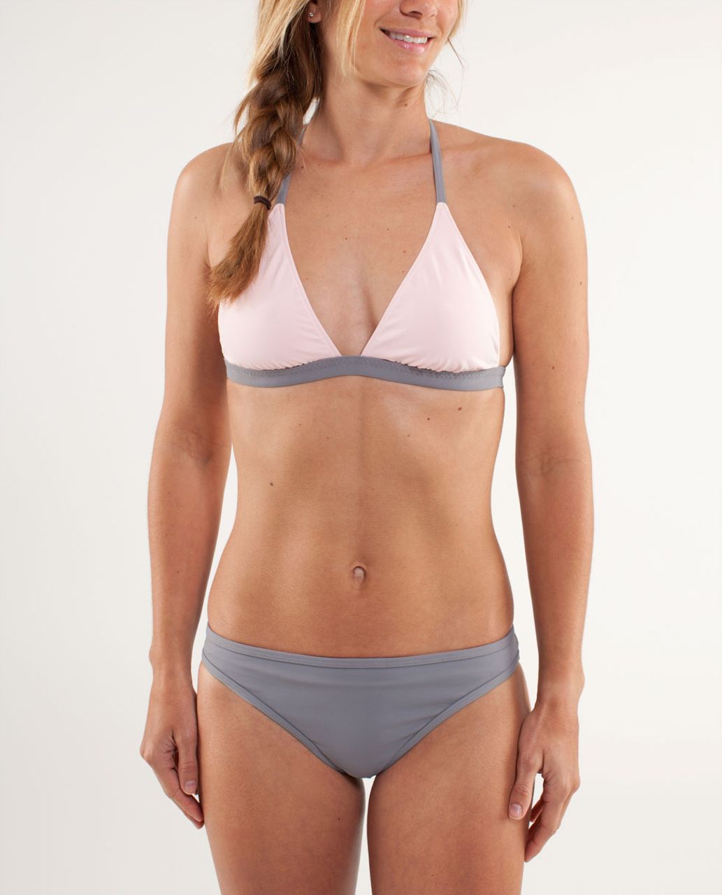 Lululemon Heatwave Beach Bikini Top - Blush Quartz /  Fossil /  Beachy Floral White Blush Quartz