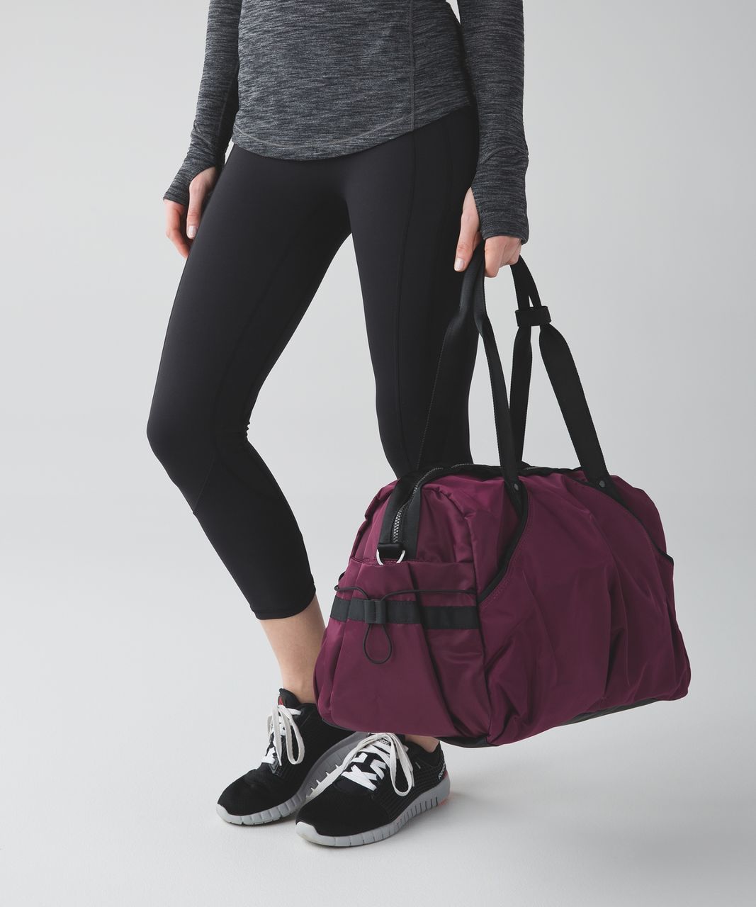 Lululemon Extra Mile Duffel - Red Grape / Black - lulu fanatics