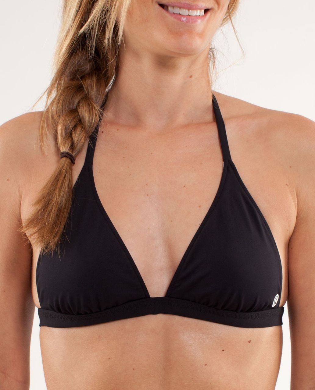 Lululemon Heatwave Beach Bikini Top - Black /  Beachy Floral White Fossil