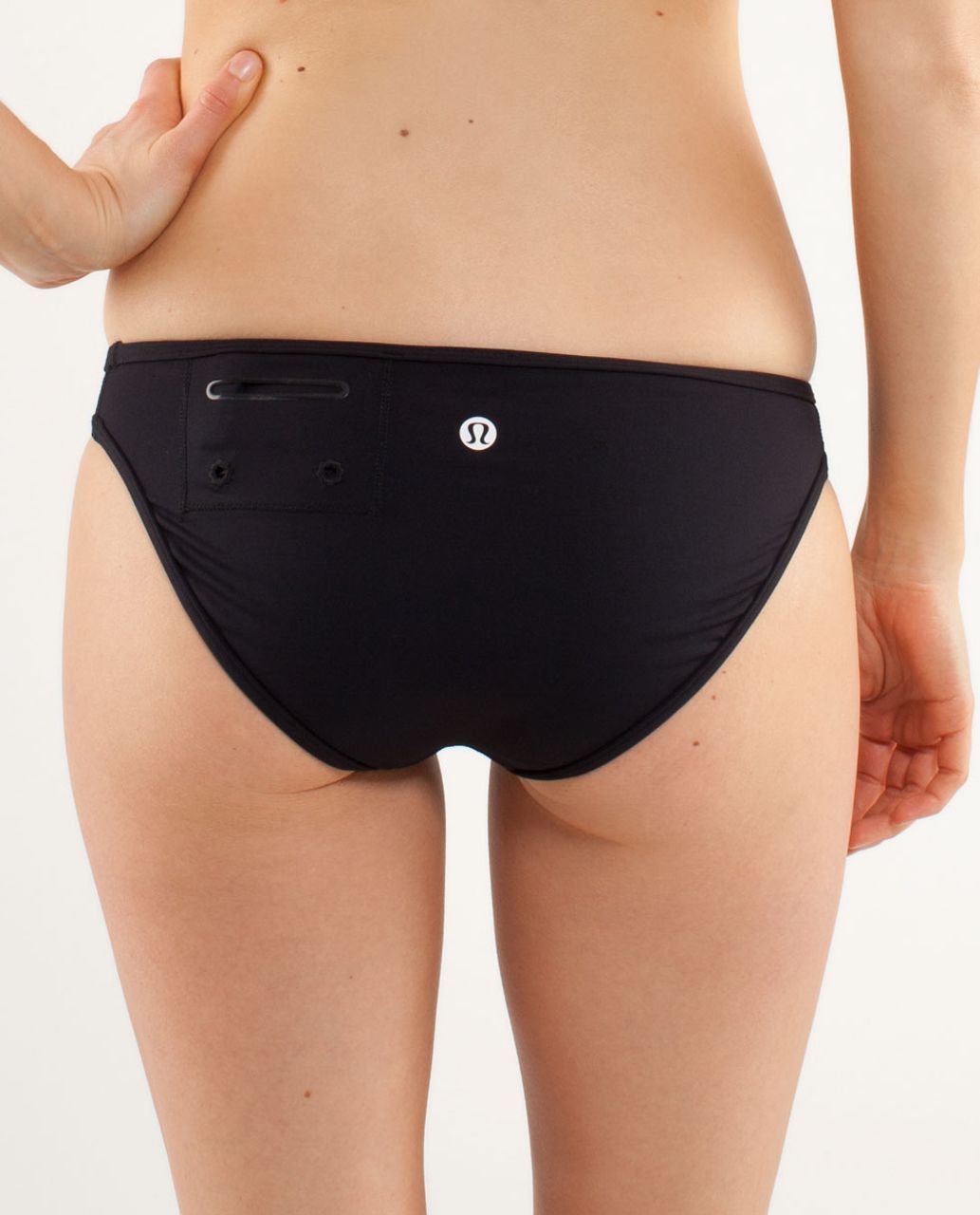 Lululemon Heatwave Swim Bottom - Black /  Beachy Floral White Fossil