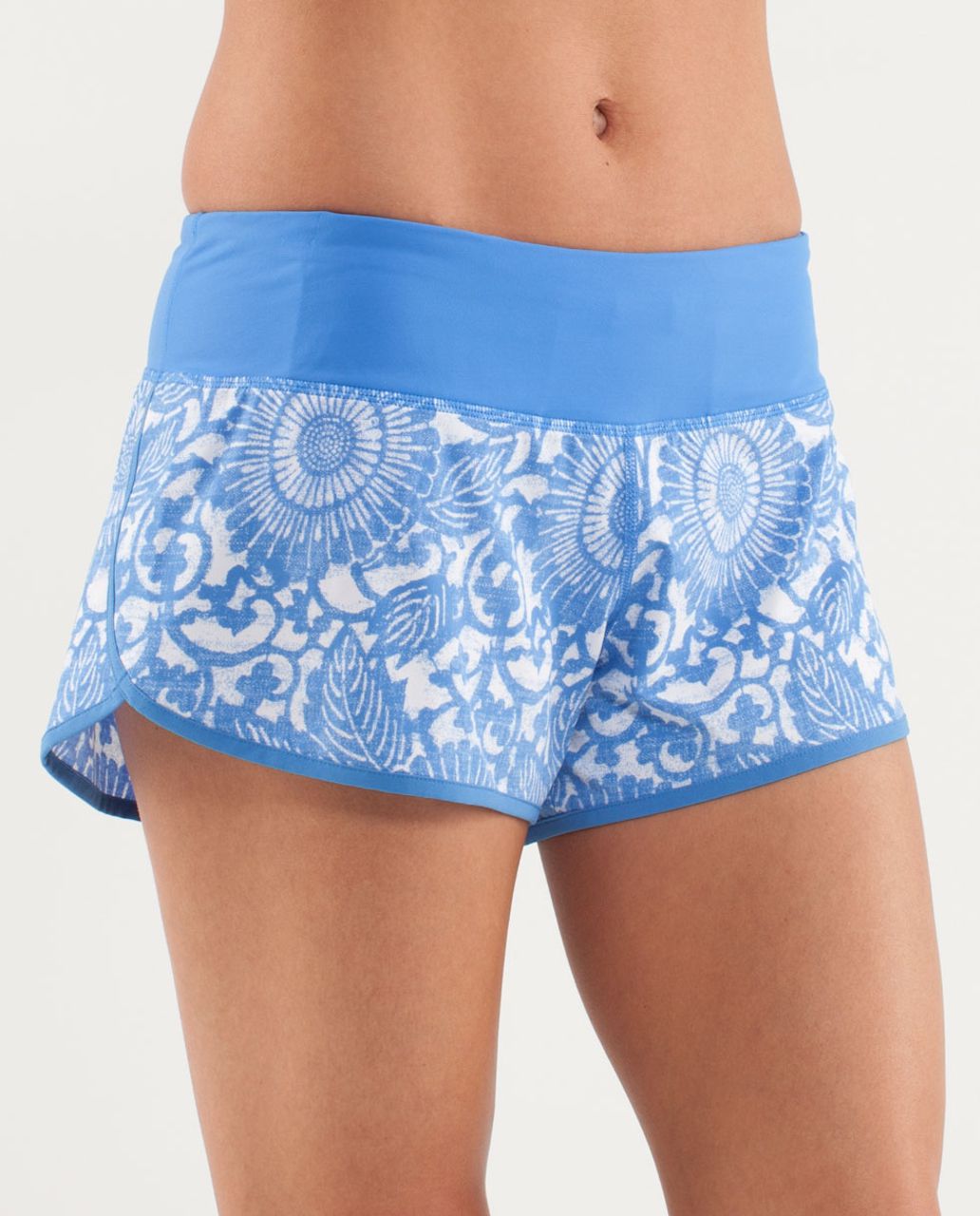 Lululemon Run:  Ultra Short II - Beachy Floral White Porcelaine /  Porcelaine