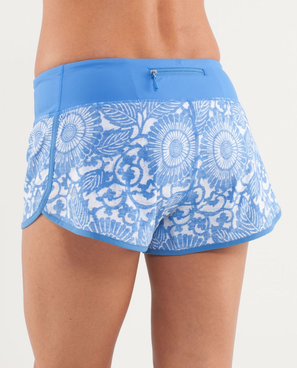 Lululemon Run:  Ultra Short II - Beachy Floral White Porcelaine /  Porcelaine