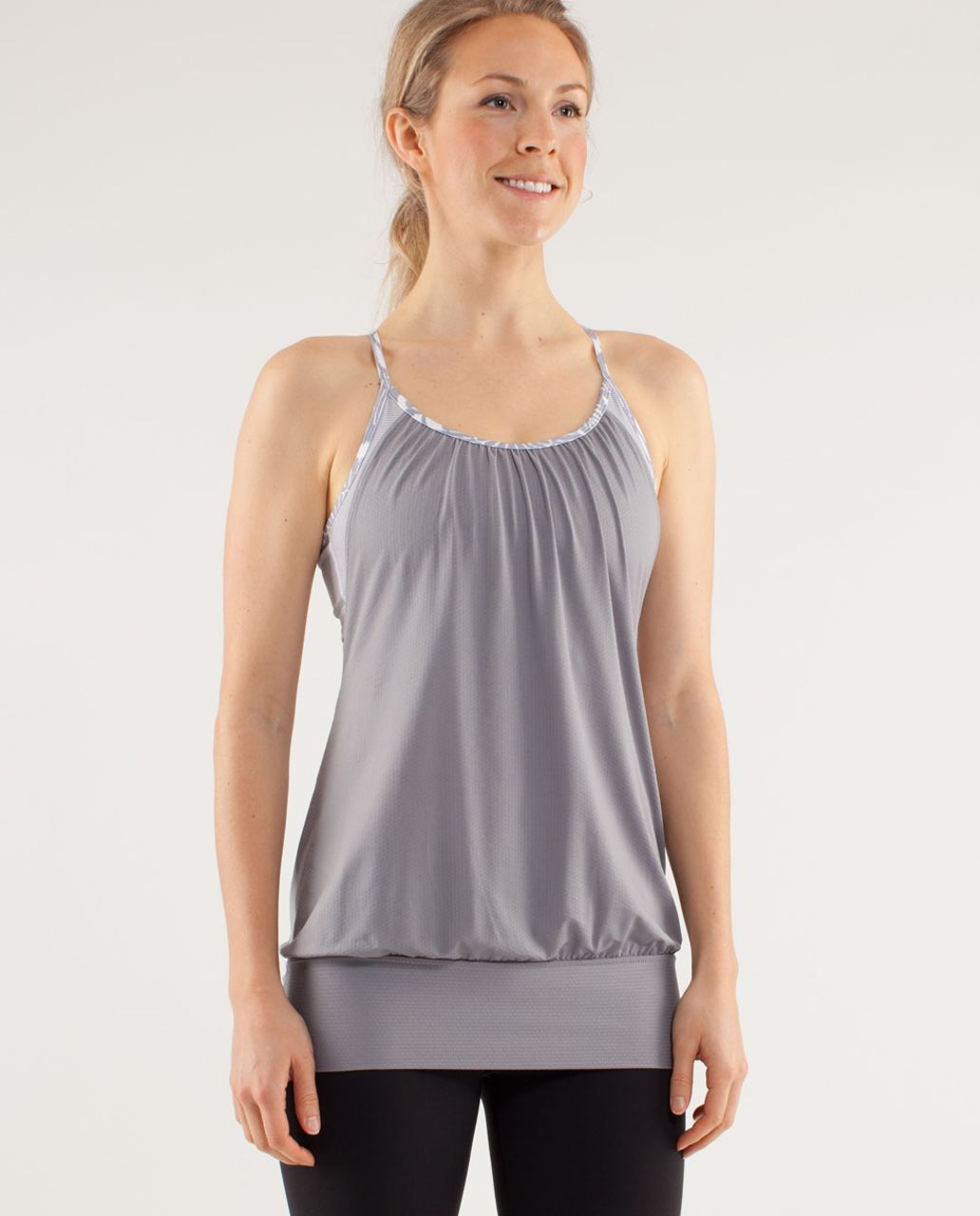 Lululemon No Limits Tank - Cornflower / Paisley Cornflower - lulu fanatics