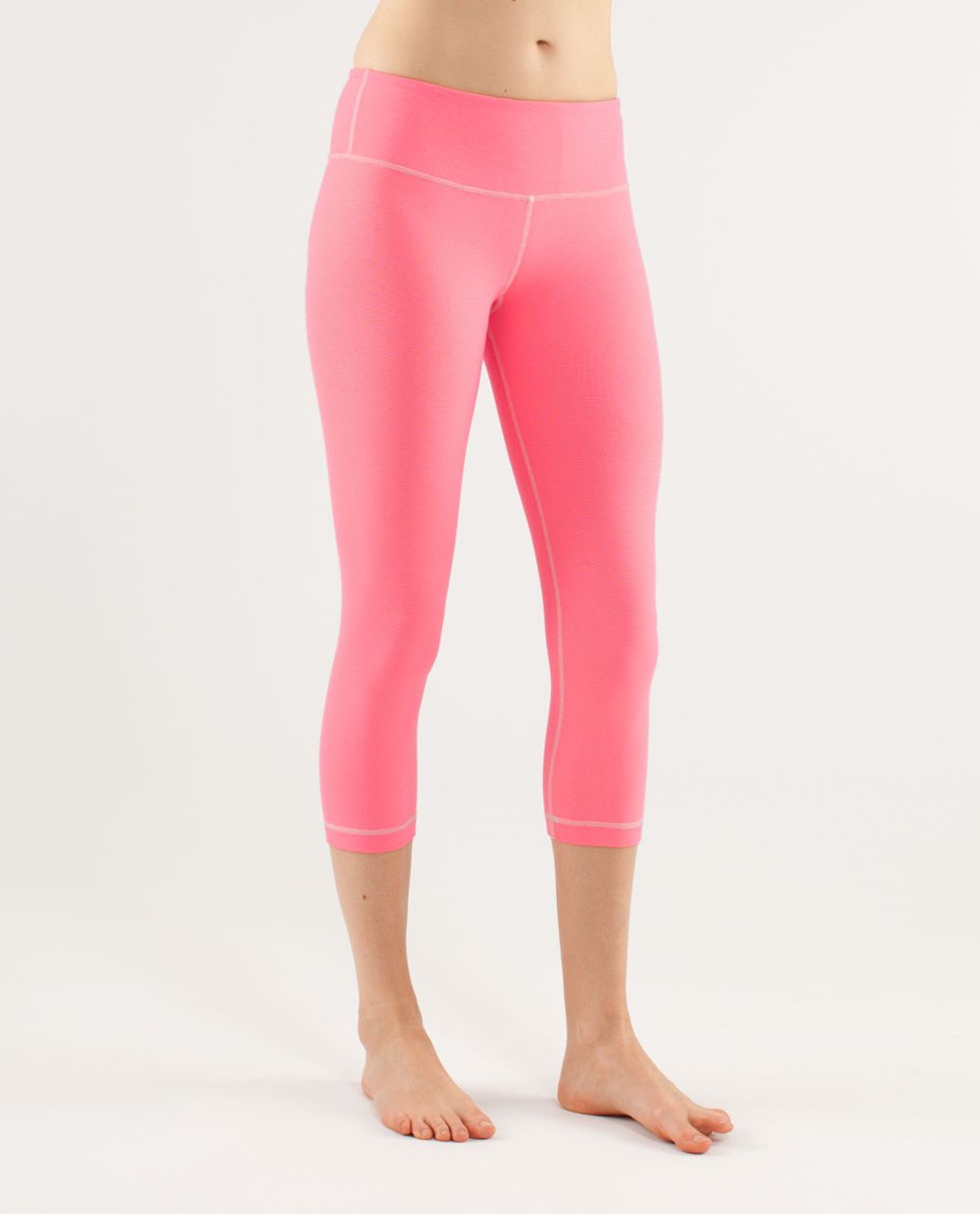 Lululemon Wunder Under Crop - Wee Stripe Dune Flash