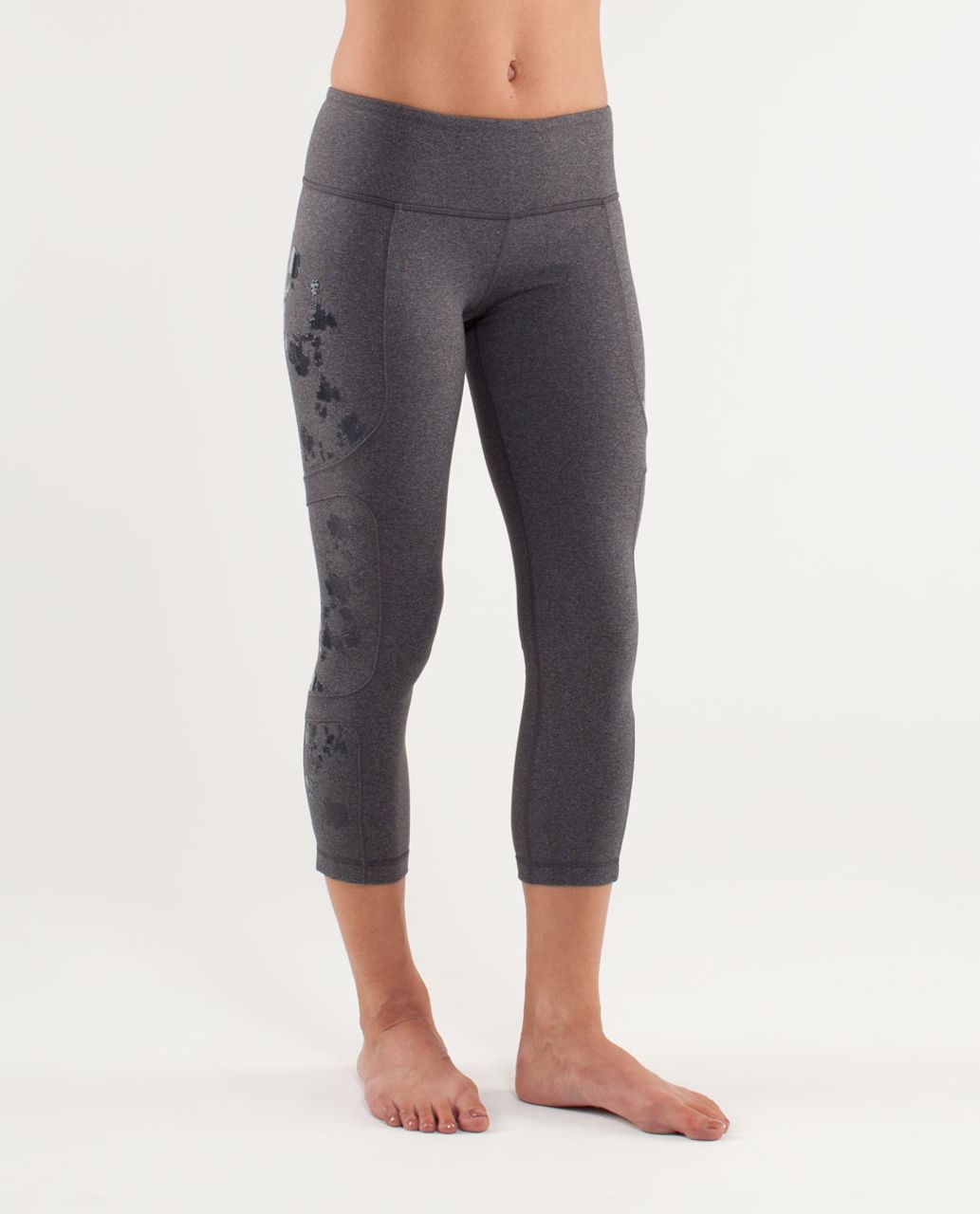 Lululemon Hold Me Close Crop - Heathered Deep Coal