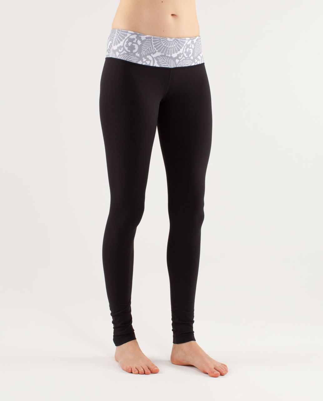 Lululemon Wunder Under Pant (Hi-Rise) - Shadow Wrap White Black - lulu  fanatics