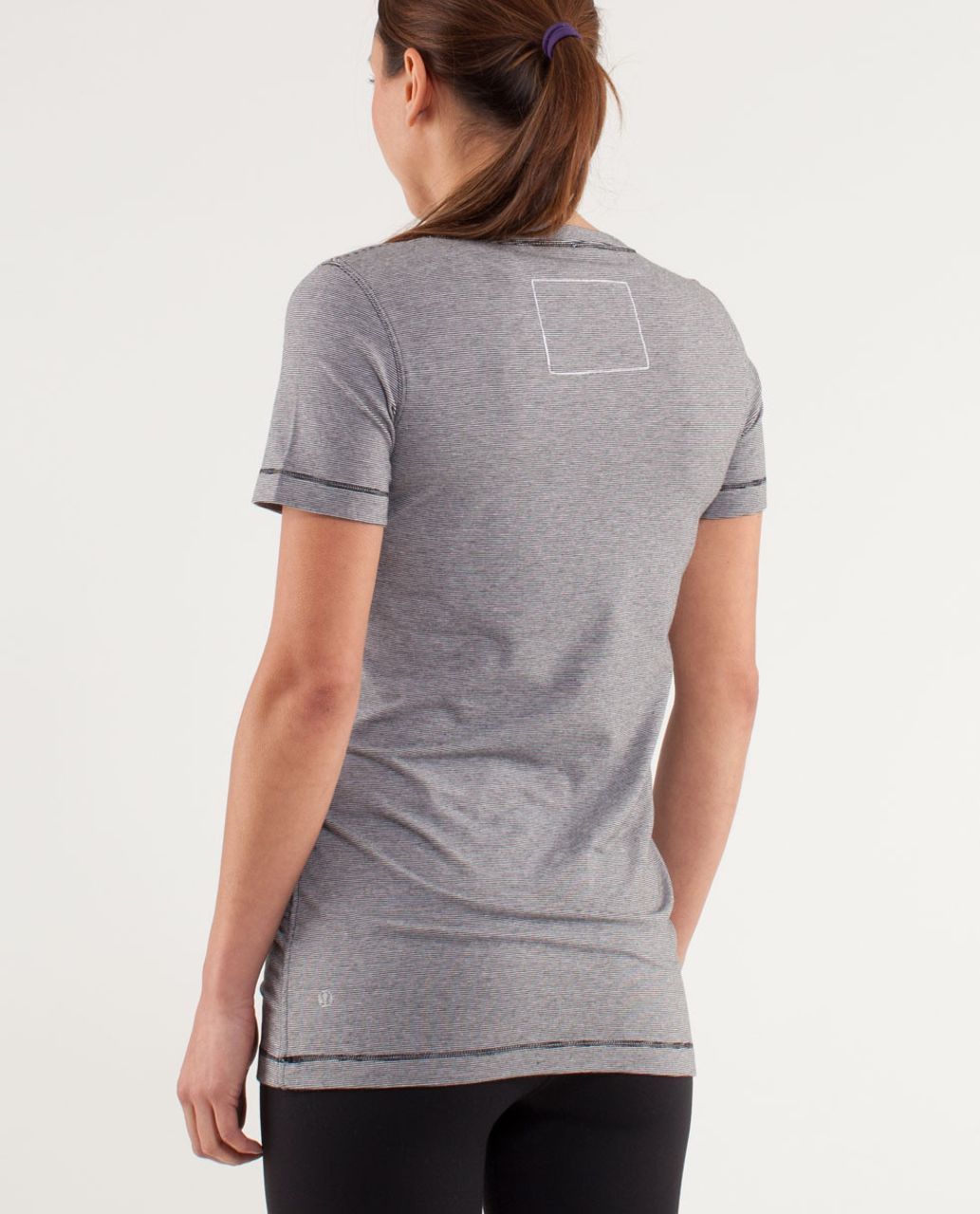 Lululemon Every Yogi Tee - Wee Stripe White Black